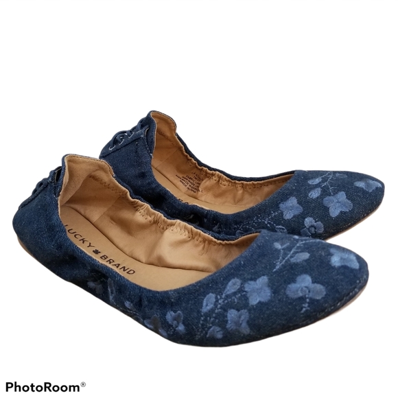 Lucky Brand Embroidered Denim Echo 